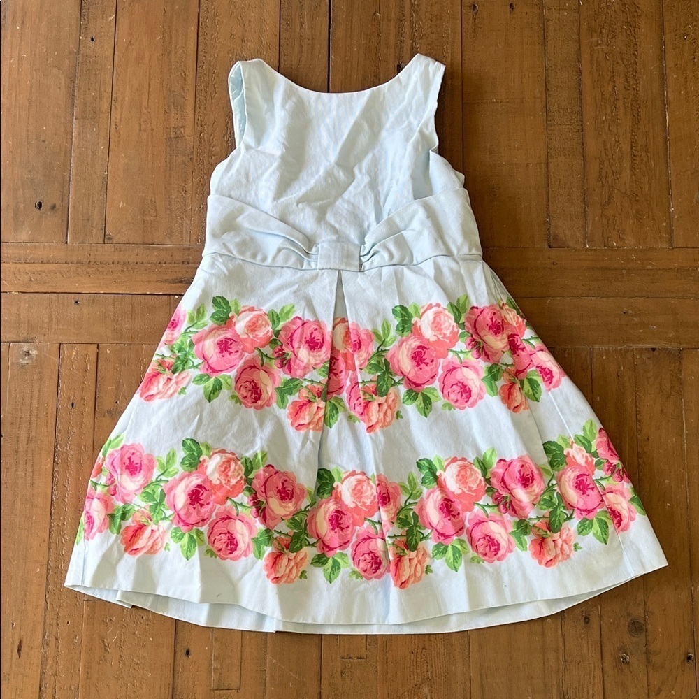 Janie and jack all abloom pleated floral sleeveless dress girls 4